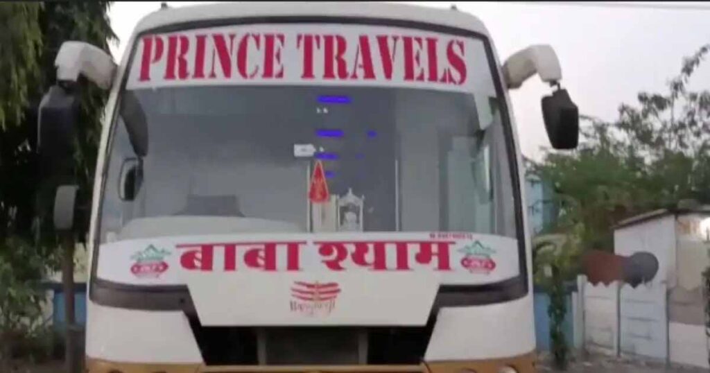 rajkot unloading liquor from bus