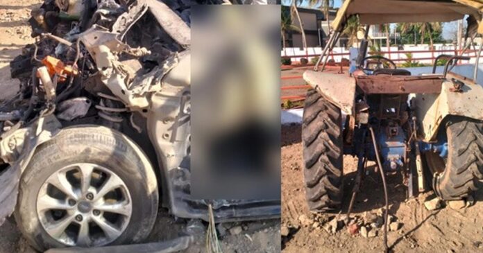 horrific accident on Rajkot-Jamnagar highway