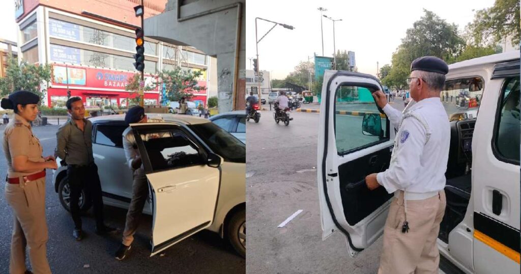 Ahmedabad traffic police Drive today