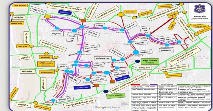 Ahmedabad Rath Yatra 2023 Routes