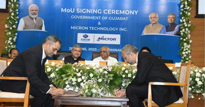 US firm Micron sign MoU with Gujarat Government