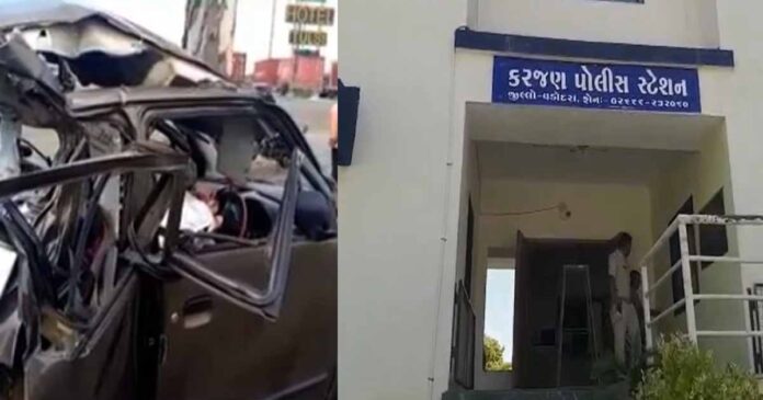Vadodara-Karjan highway Accident