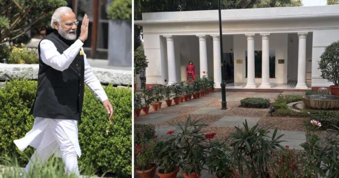 PM Modi House Drone