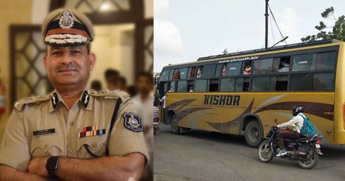 private bus operators protest in rajkot