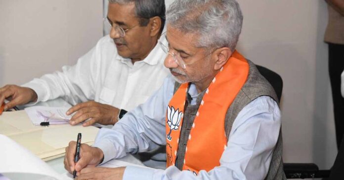 S Jaishankar Files Rajya Sabha Nomination