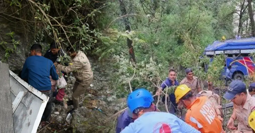 Bhavnagar pilgrims accident near Gangotri breaking news