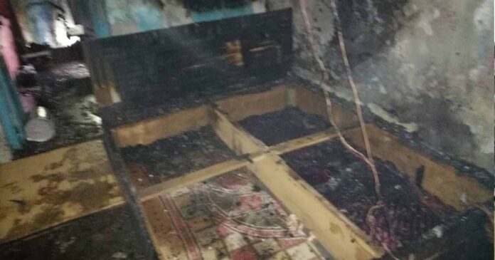 gas geyser fire in sarkhej