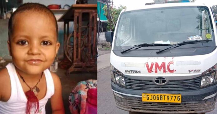 vadodara garbage van accident