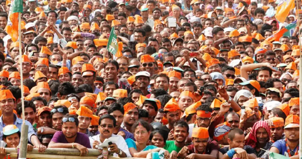 Audiance in PM Modi rally