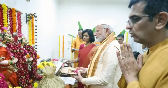 PM Modi With CJI